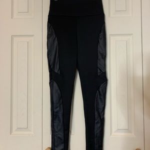 High-Waisted Faux Leather Moto Leggings